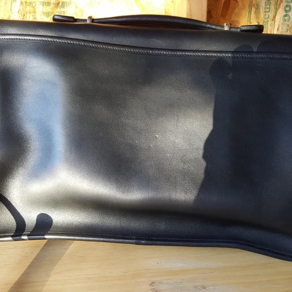 Coach Lexington Black Leather Briefcase Messenger Bag - Vintage 1996 - Picture 7 of 10